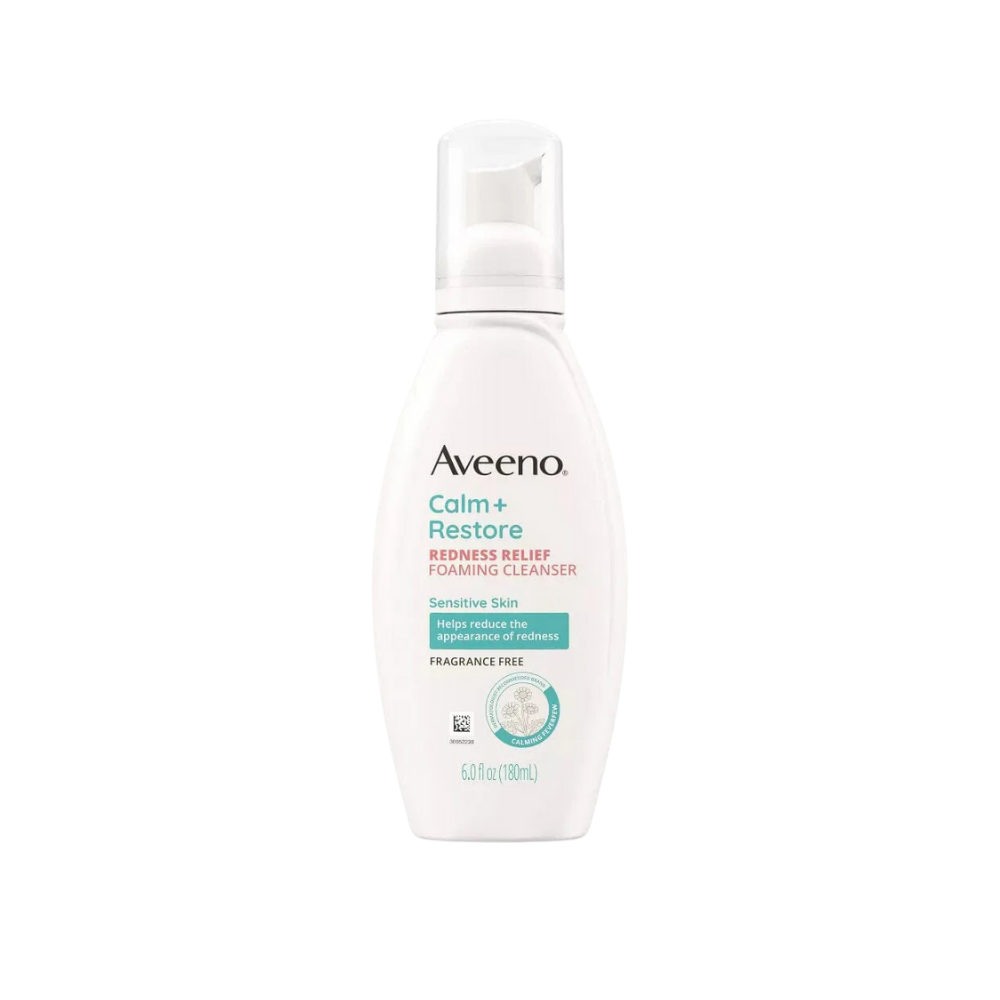 Aveeno Cleaners Anti-Redness Face Wash Foam 180ml - Aveeno