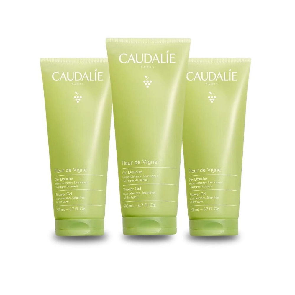 Caudalie Fleur de Vigne Shower Jel 200 ml -3 Pack - Caudalie