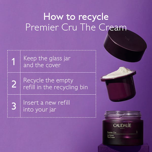 Caudalie Premier Cru Anti-Ageing Cream Moisturizer with Hyaluronic Acid  Refill - 50 ml - Caudalie