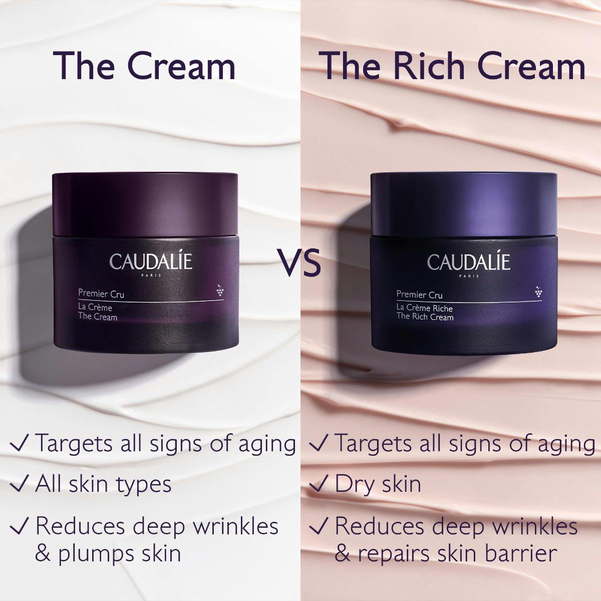 Caudalie Premier Cru Anti-Aging Cream Moisturizer 50 ml -NEW - Caudalie