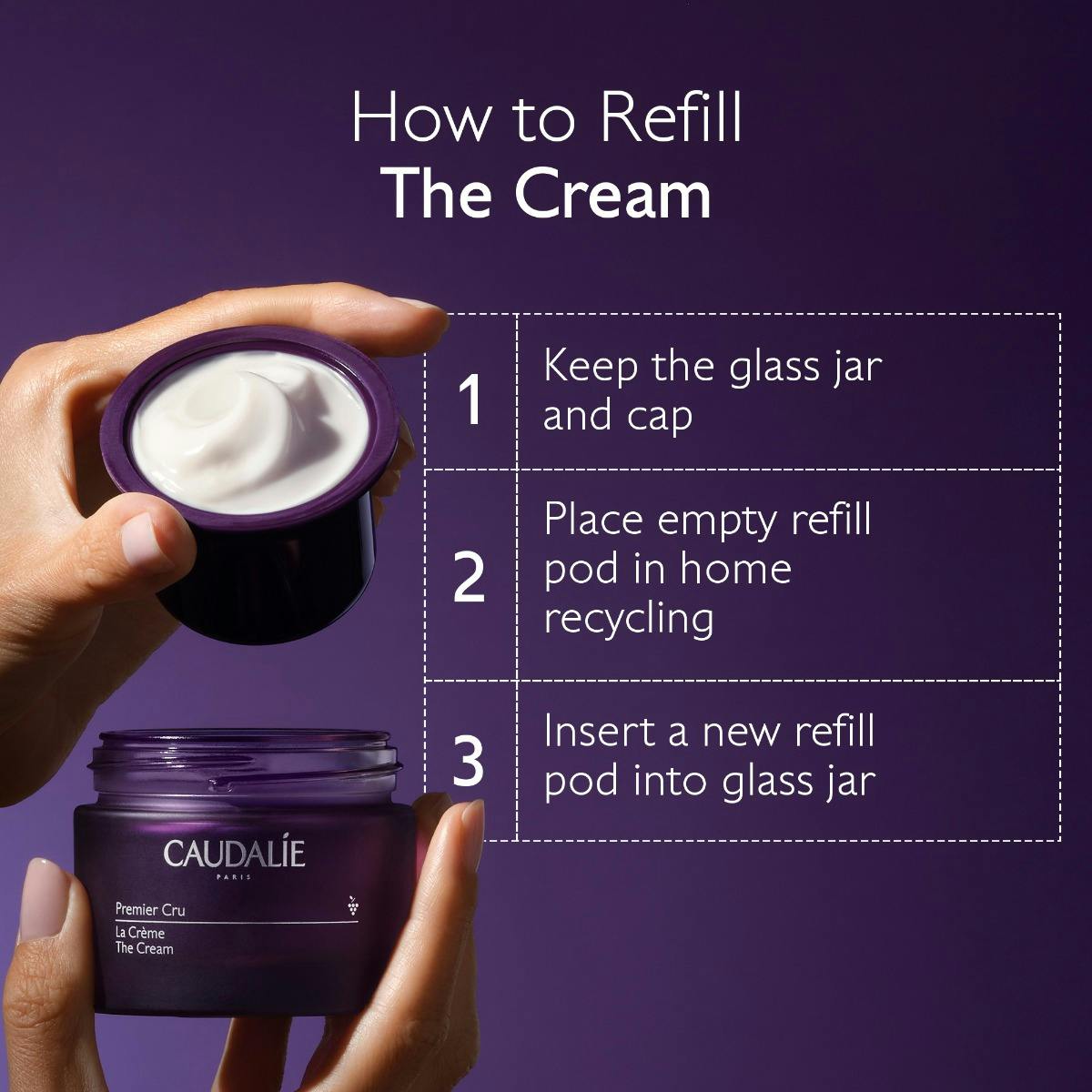 Caudalie Premier Cru Anti-Aging Cream Moisturizer 50 ml -NEW - Caudalie