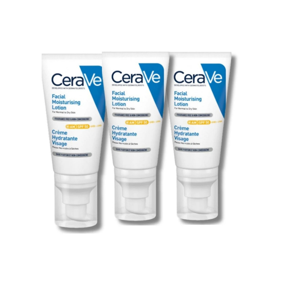 Cerave Facial Moisturising Lotion Spf 50 52 ml -3 Pack - CeraVe