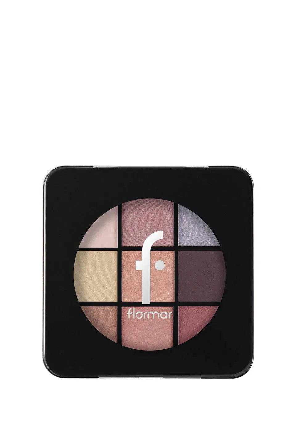 Flormar 9-pack Compact Eyeshadow Palette with Creamy Texture & Matte Finish/Shimmer 9g - 001 Fallen Angel - Flormar