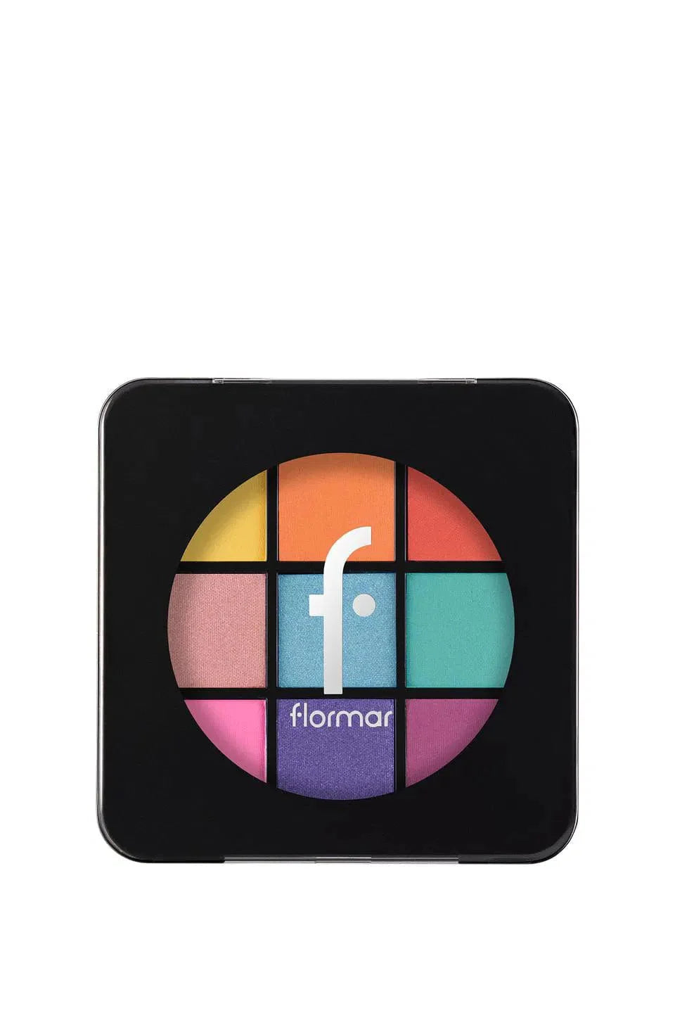 Flormar 9-pack Compact Eyeshadow Palette with Creamy Texture & Matte Finish/Shimmer 9g - 002 Ready The Party - Flormar