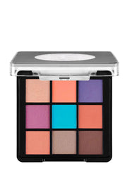Flormar 9-pack Compact Eyeshadow Palette with Creamy Texture & Matte Finish/Shimmer 9g - 008 Rainbow - Flormar