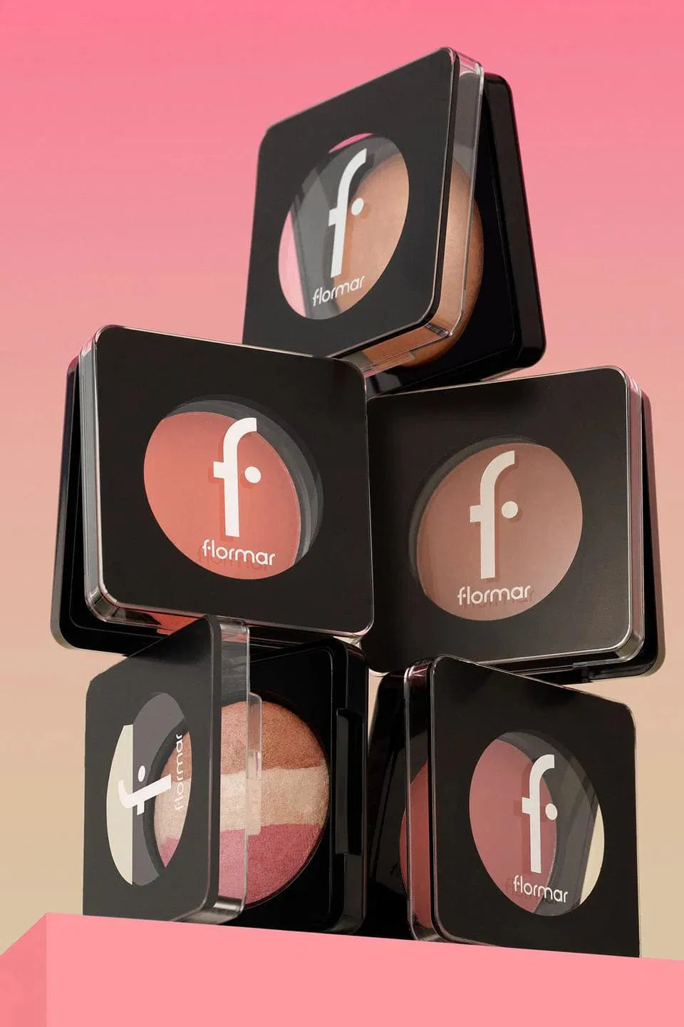 Flormar Baked Blush-On Highly Pigmented & Matte Finish Baked Blush 4g -  043 Golden Peach - Flormar