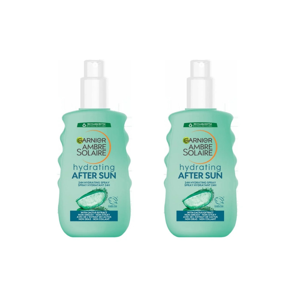 Garnier Ambre Solaire After Sun Hydrating Soothing Spray 200 ml / 6.8 fl oz 2 Pack - Garnier
