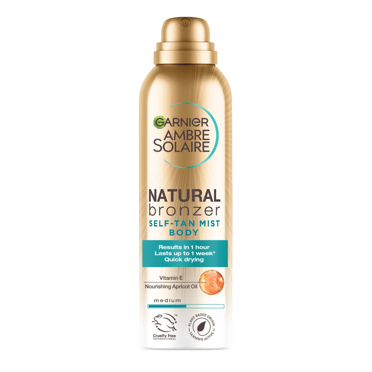 Garnier Ambre Solaire Natural Bronzer Self-tan Mist Body Spray , Medium 150ml - Garnier