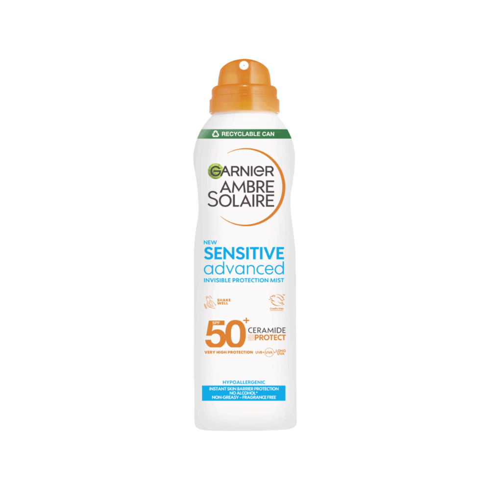 Garnier Ambre Solaire SPF 50+ Sensitive Advanced Dry Mist Sun Spray 150 ml / 5 fl oz - Garnier