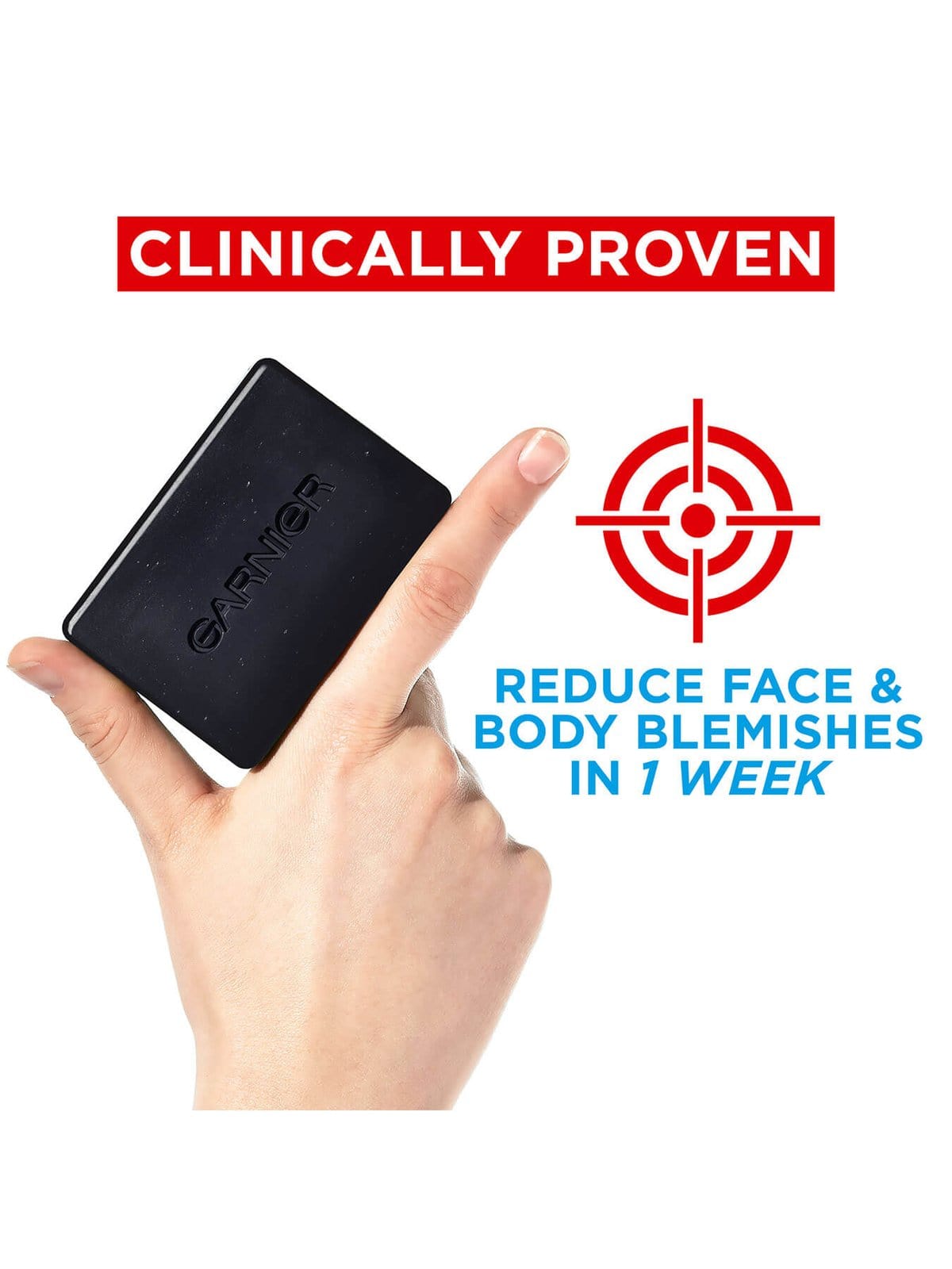 Garnier Pure Active Anti-Spot and Blackhead Solid Wash Charcoal Bar 100g - Garnier