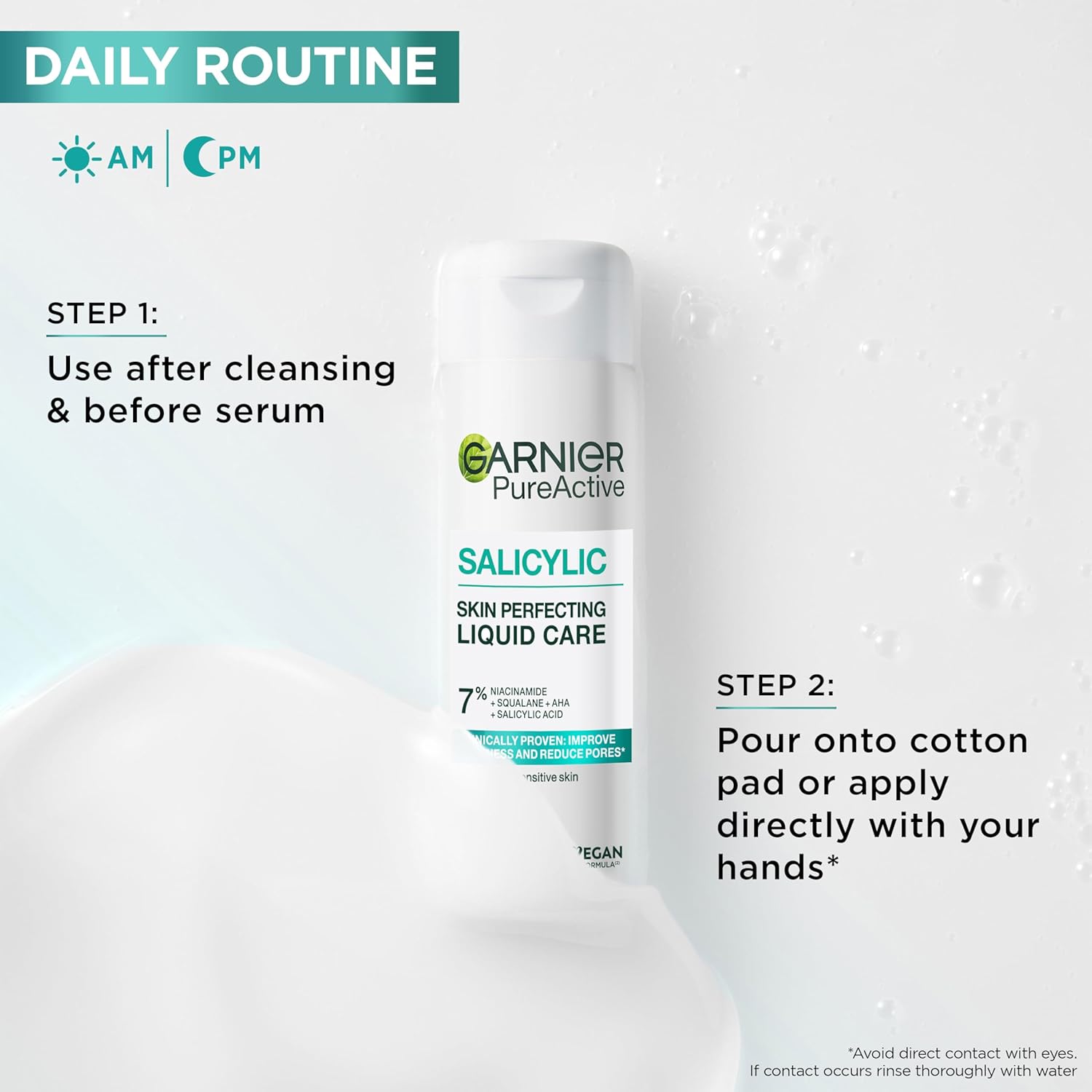 Garnier Pure & Clean Salicylic Anti Acne Scar Pore Tightening Peeling Tonic 120 ml - Garnier