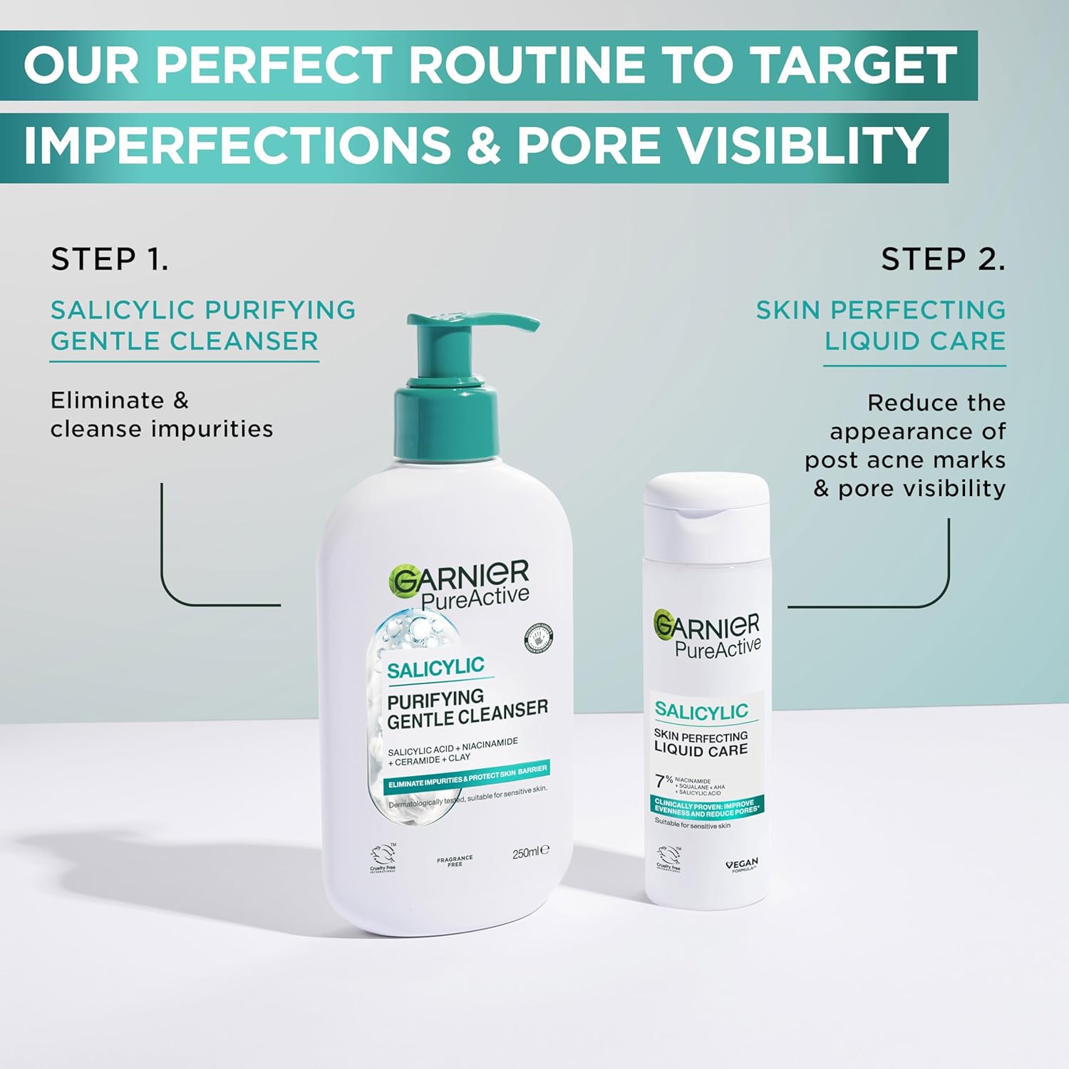 Garnier Pure & Clean Salicylic Anti Acne Scar Pore Tightening Peeling Tonic 120 ml - Garnier