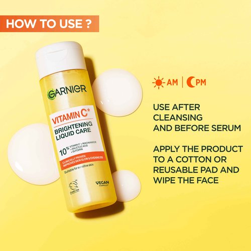 Garnier Vitamin C Brightening Toner // Glycerin, Niacinamide, Salicylic Acid 120 ml - Garnier
