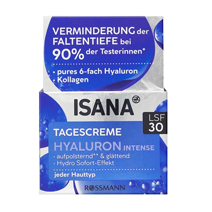 Isana Hyaluron Intense Day Cream Spf 30 50 ml - Isana