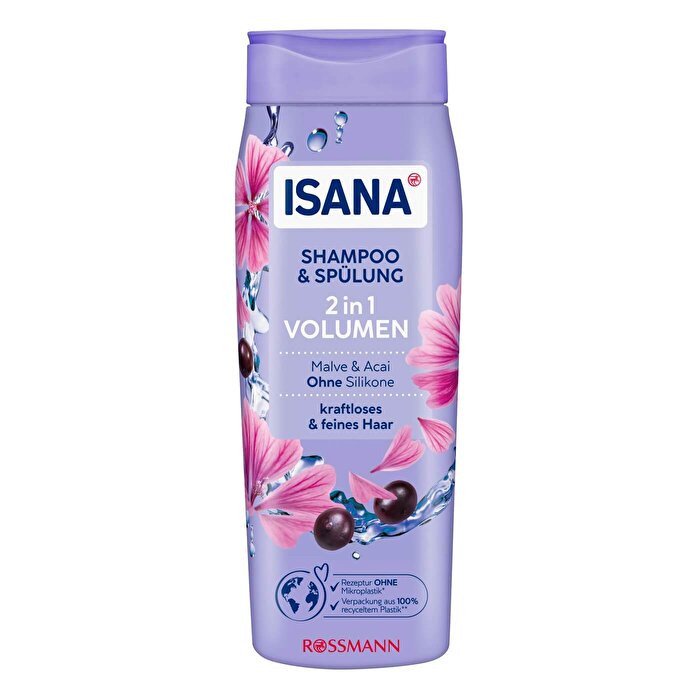 Isana Shampoo and Conditioner Hibiscus and Acai Berries 300 ml - Isana