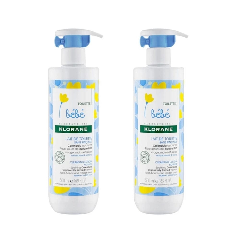 Klorane Bebe Moisturising Soothing Lotion 500 ml -2 Pack - Klorane