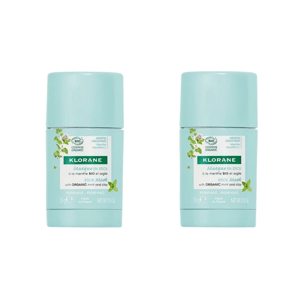 Klorane Mint Extract Face Mask in Stick Form 25 gr -2 Pack - Klorane