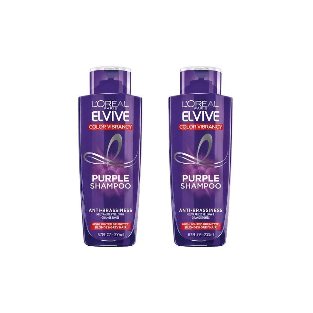 Loreal Elseve Color Vive Anti-Orange Purple Shampoo 200 ml 2 Pack - Loreal