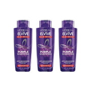 Loreal Elseve Color Vive Anti-Orange Purple Shampoo 200 ml 3 Pack - Loreal