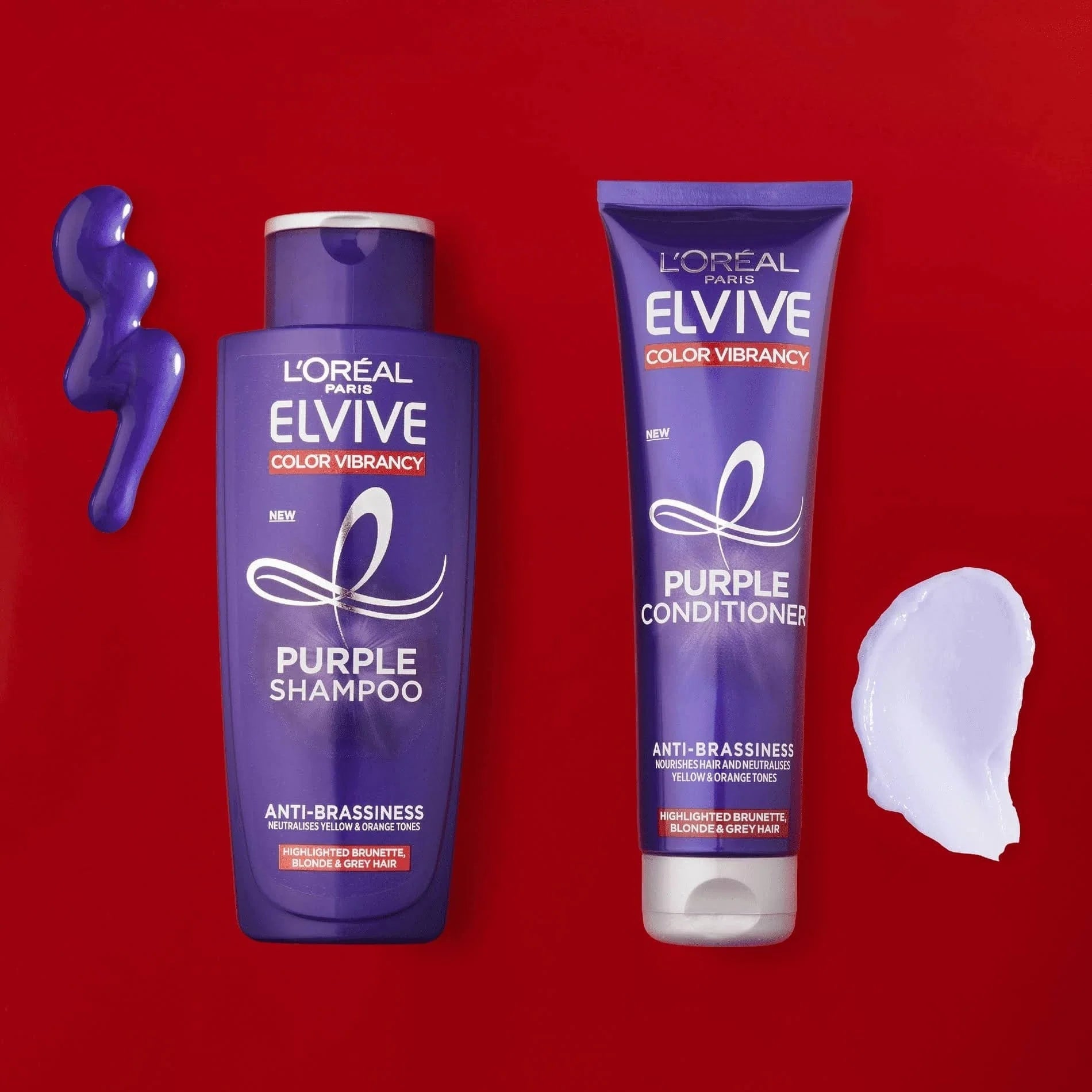 Loreal Elseve Color Vive Anti-Orange Purple Shampoo 200 ml 3 Pack - Loreal
