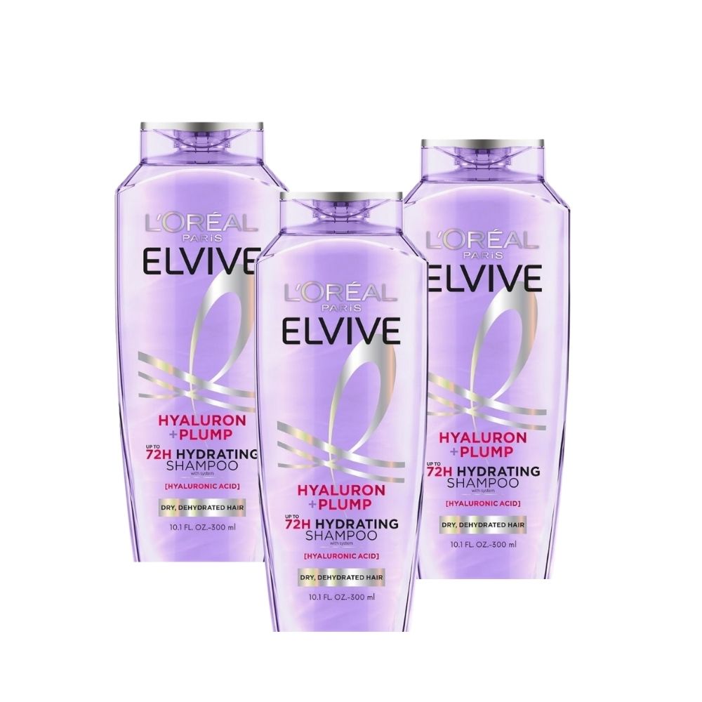 Loreal Elseve Hydra [Hryaluonic] Moisture Filling Shampoo 300 ml -3 Pack - Loreal