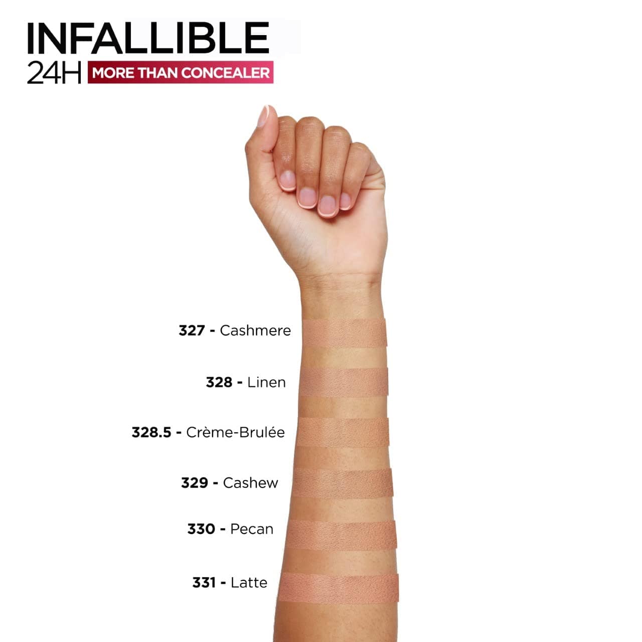 Loreal Paris Infaillible More Than Concealer -327 Cashmere - Loreal