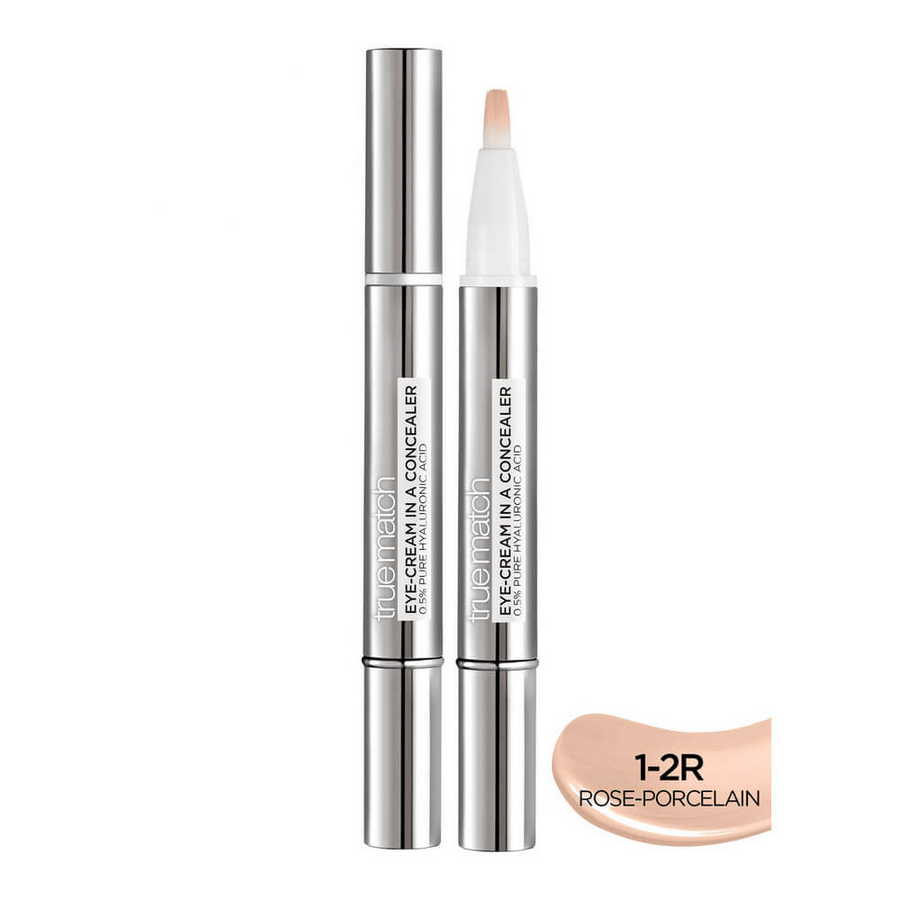 Loreal Paris True Match Concealer 2 in 1 With Eye Cream 1-2R - Loreal