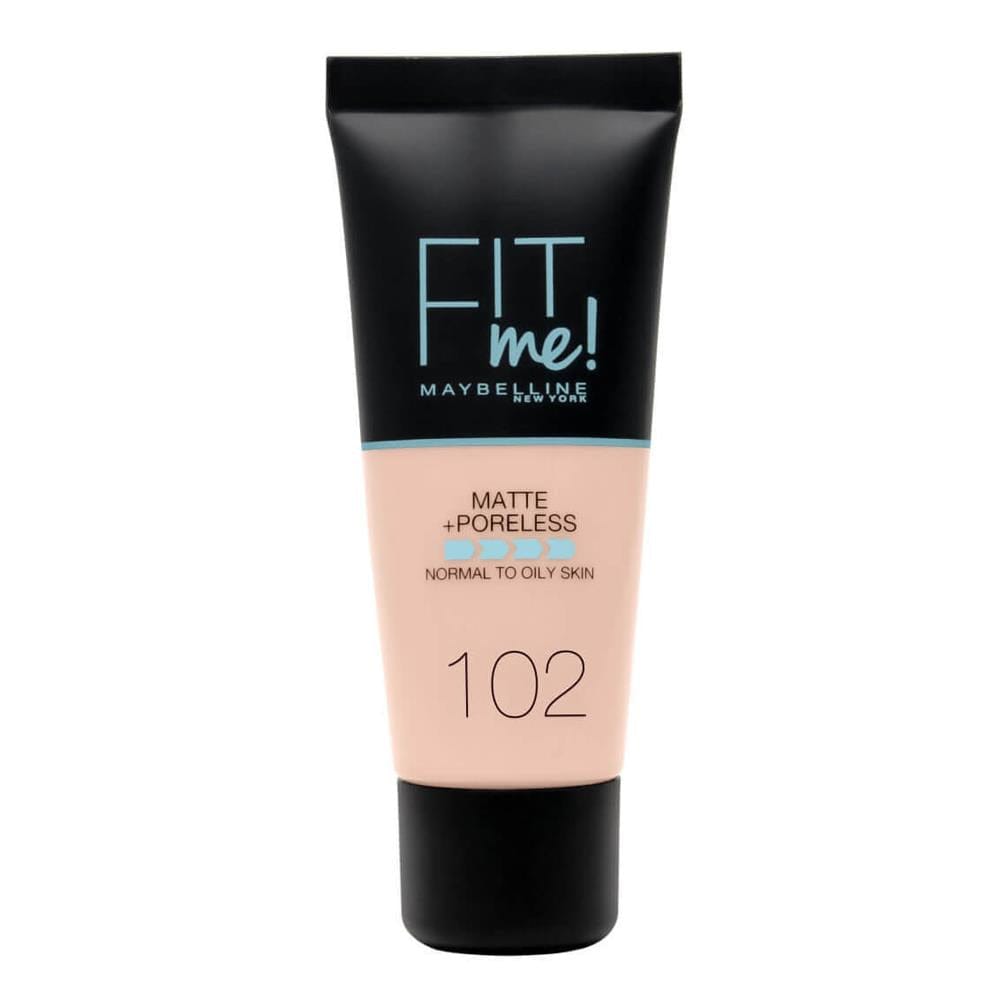 Maybelline Fit Me Matte+Poreless Foundation No:102 Fair Ivory 30ml - Maybelline
