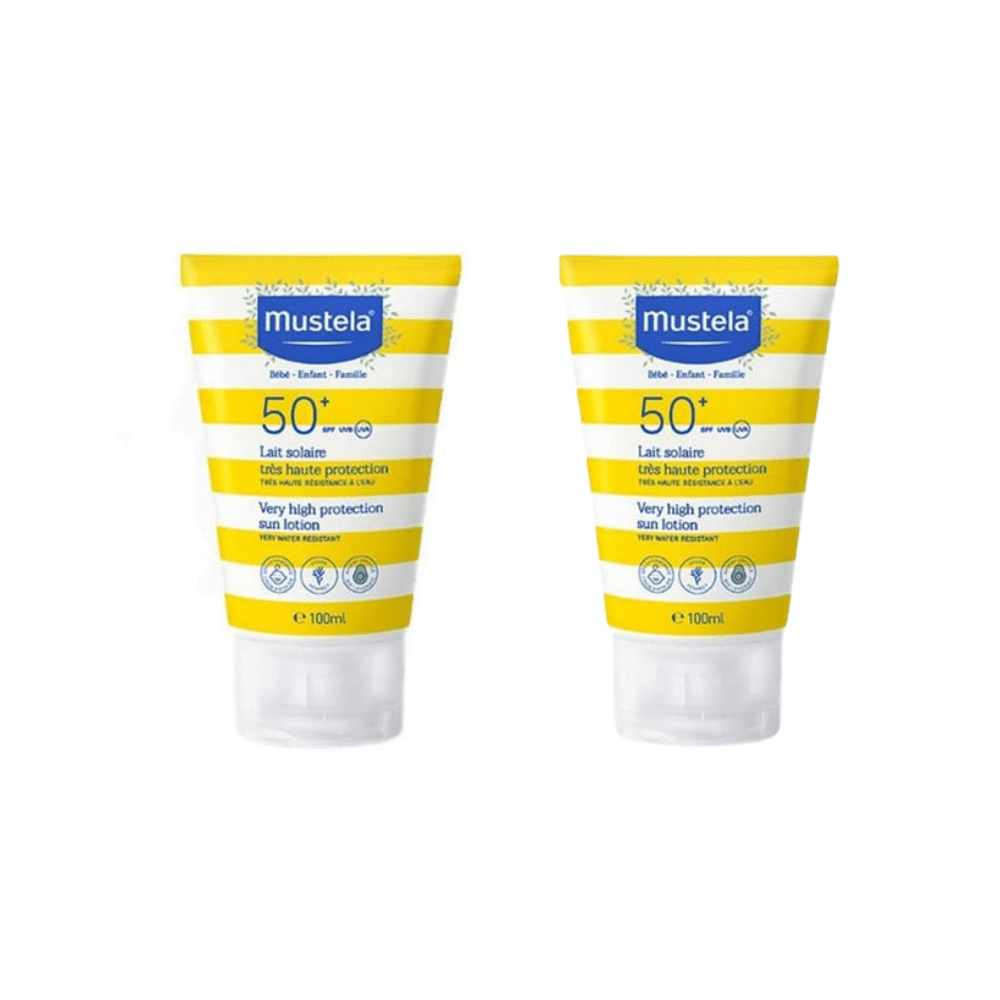 Mustela 50 Factor Baby Sun Lotion 100 ml 2 Pack - Mustela