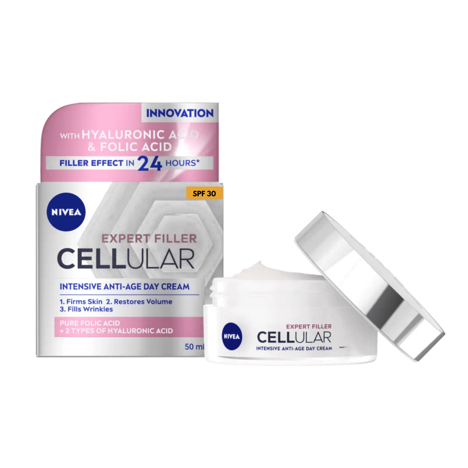 Nivea Cellular Expert Filler Firming Day Face Cream SPF 30 50 ml / 1.7 fl oz - Nivea