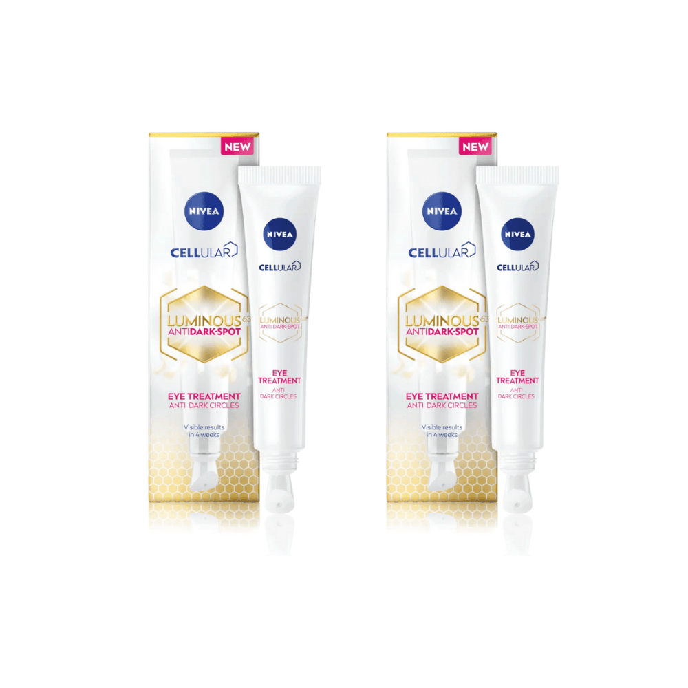 Nivea Cellular Luminous 630 Anti-Dark Circle SPF50 Eye Cream  15ml / 0.5 fl.oz - 2 Pack - Nivea