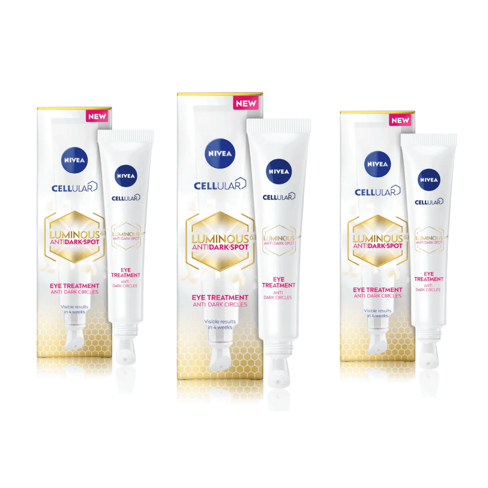 Nivea Cellular Luminous 630 Anti-Dark Circle SPF50 Eye Cream  15ml / 0.5 fl.oz - 3 Pack - Nivea
