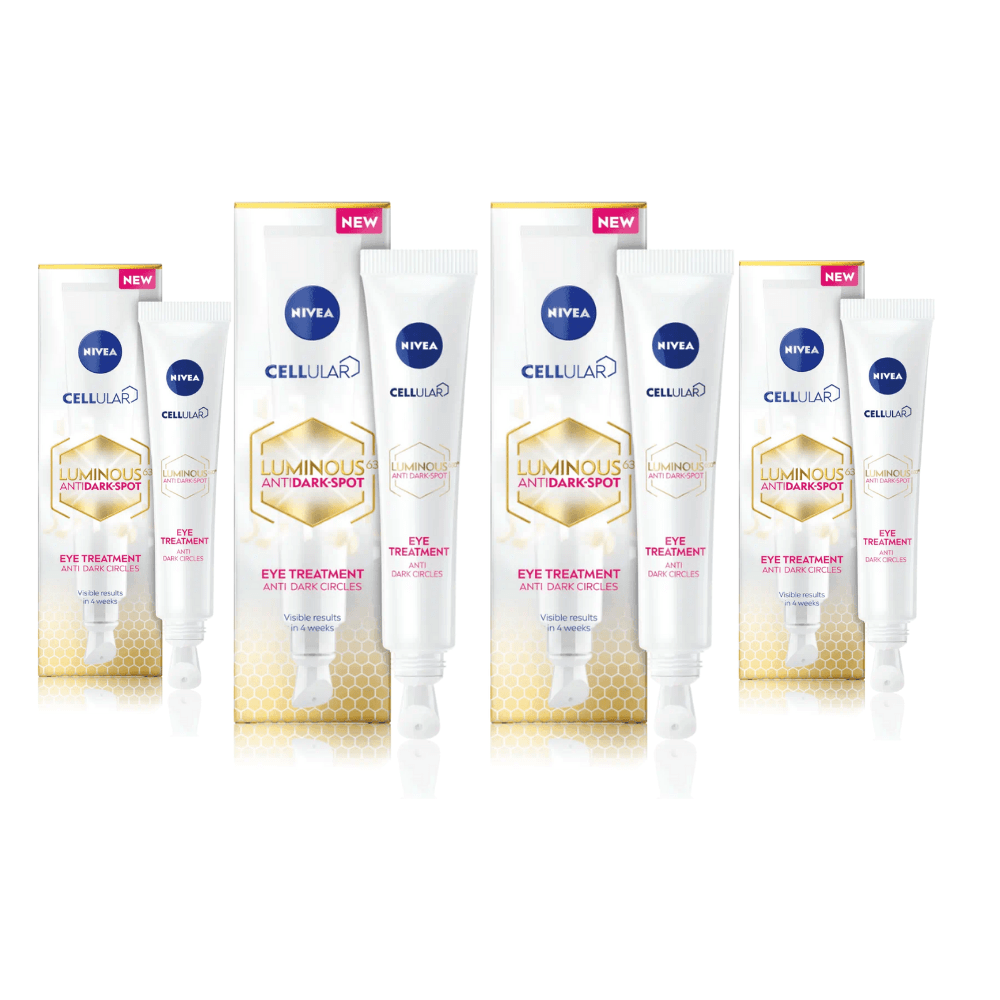 Nivea Cellular Luminous 630 Anti-Dark Circle SPF50 Eye Cream  15ml / 0.5 fl.oz - 4 Pack - Nivea