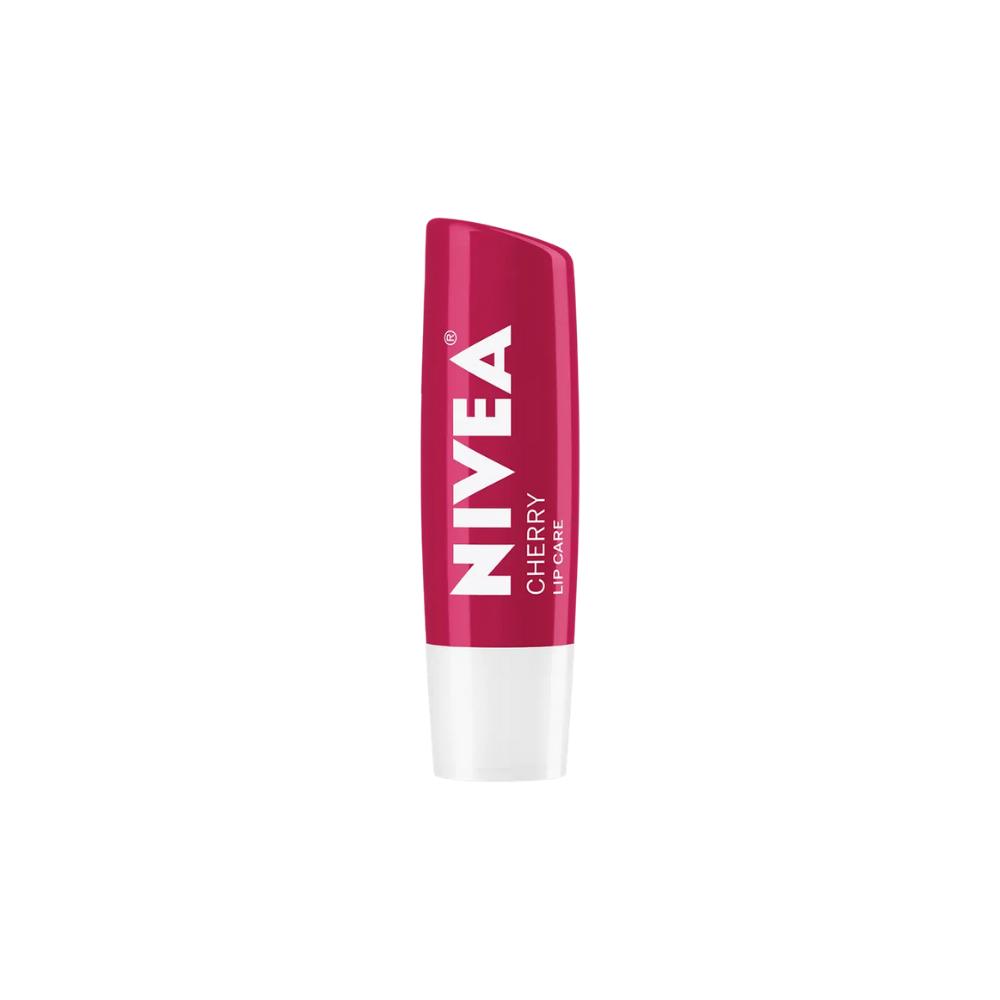 Nivea Cherry Flavored Lip Balm and Gloss 24 Hour Moisturizing, Nourishing 4.8 gr - Nivea