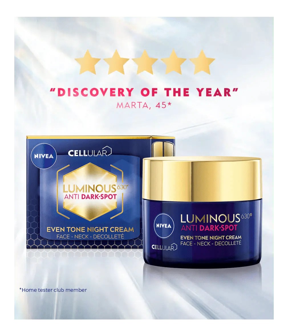 Nivea Luminous 630 Anti Dark Spot Night Cream  50ml / 1.7 fl oz - Nivea
