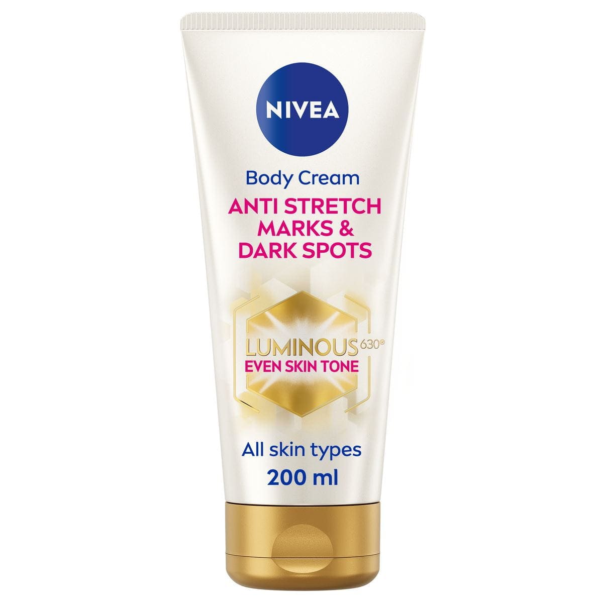 Nivea Luminous 630 Anti Stretch Marks & Dark Spots Body Cream 200ml / 6.8 fl oz - Nivea