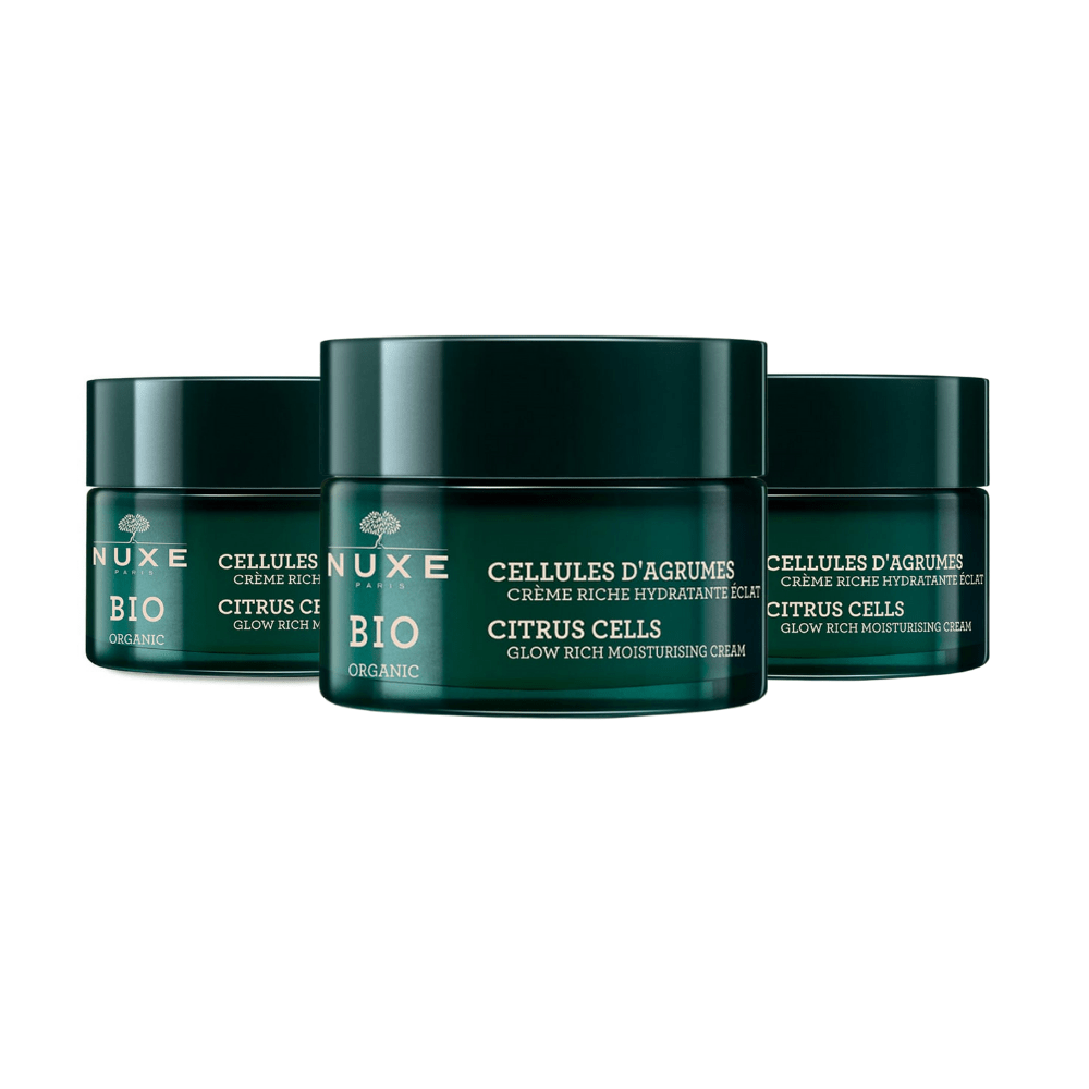 Nuxe Bio Organic Radiance Intensive Moisturising Cream 50 ml 3 Pack - Nuxe