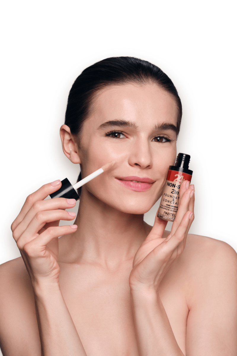 Pastel 24H Non-Stop 2in1 Foundation & Concealer - 601 Cool 2 Pack - Pastel
