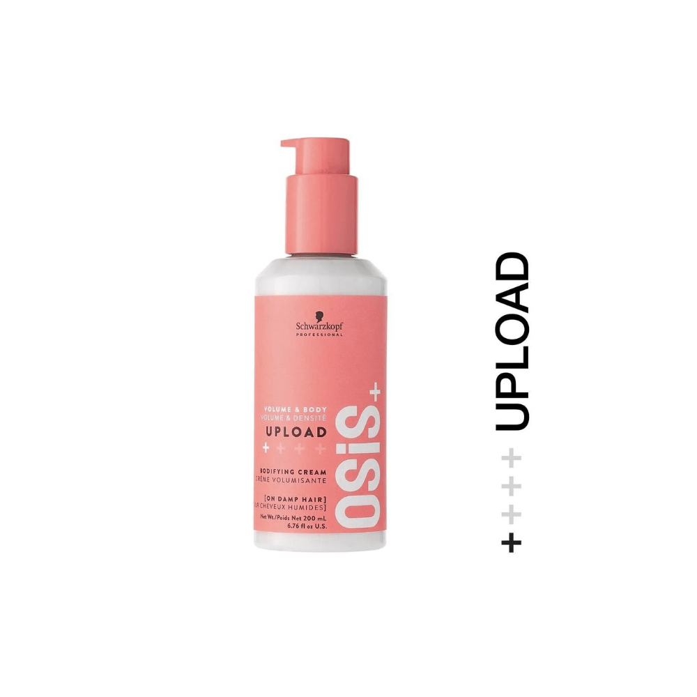 Schwarzkopf Osis Upload Volumizing Cream 200ml | Volumizing from Bottom to End with Protection Against Frizz & Heat - Schwarzkopf