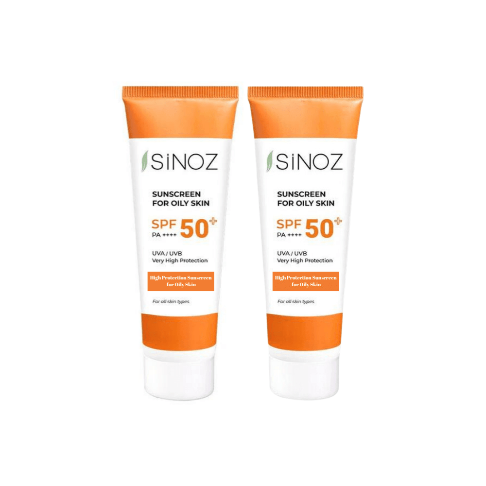 Sinoz Brightening Sunscreen For Oily Skin Spf50 50 ml 2 Pack - Sinoz