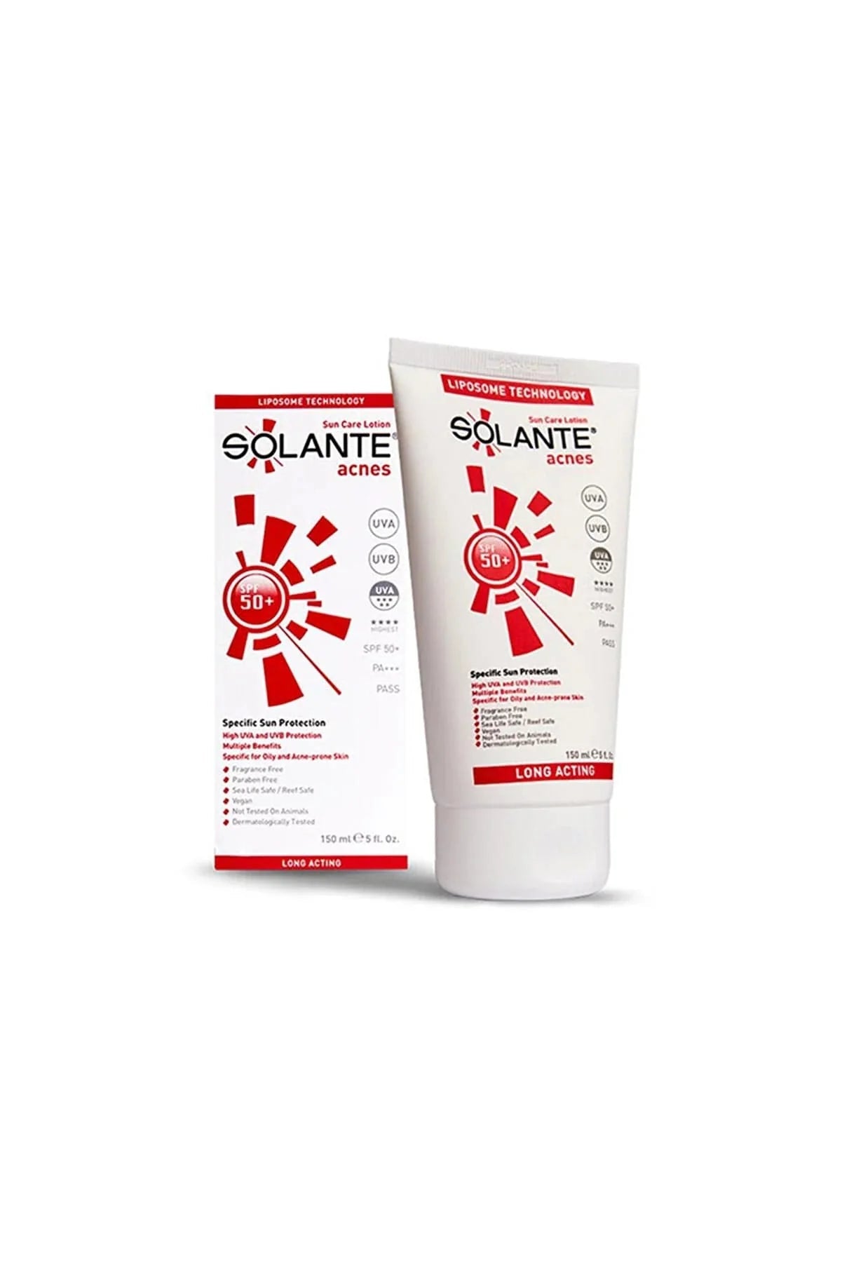 Solante Acnes Sun Care Lotion SPF 50+ 150 ml - Solante