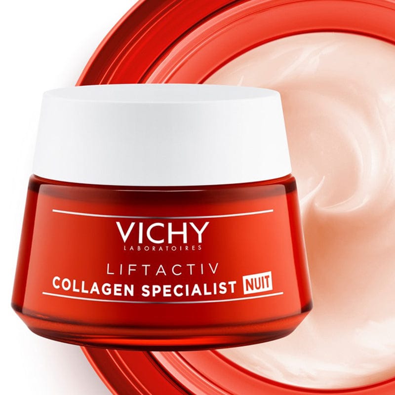 Vichy Liftactiv Collagen Specialist Anti-Aging Night Care Cream 1.7 oz Skin Care - Vichy