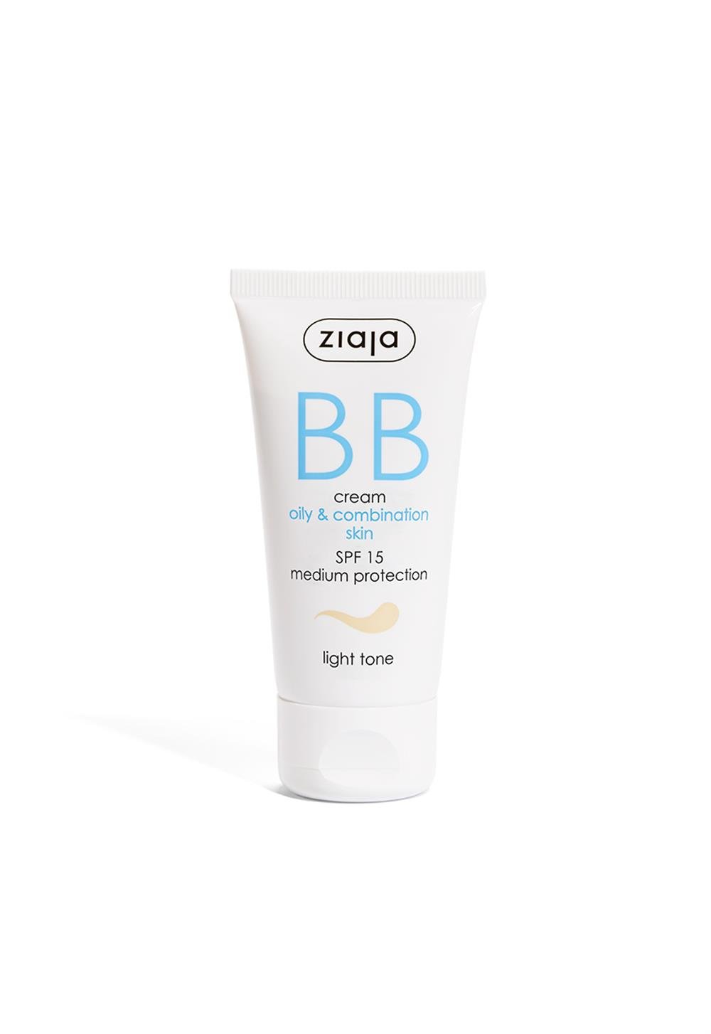 Ziaja BB Cream for Oily and Combination Skin Light Tone SPF15 50 ml - Ziaja