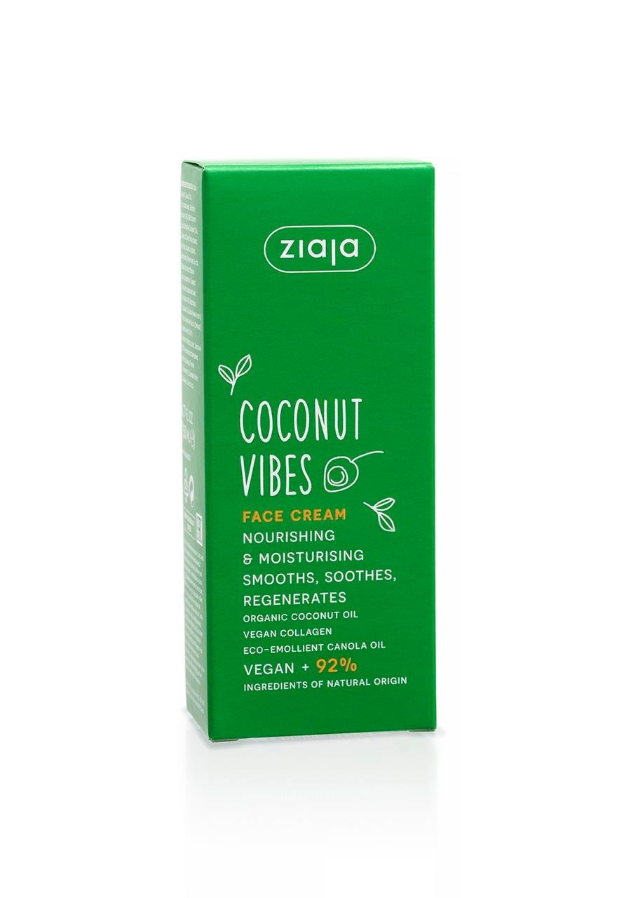 Ziaja Coconut Vibes Face Cream Nourishing and Moisturizing 50 ml - Ziaja