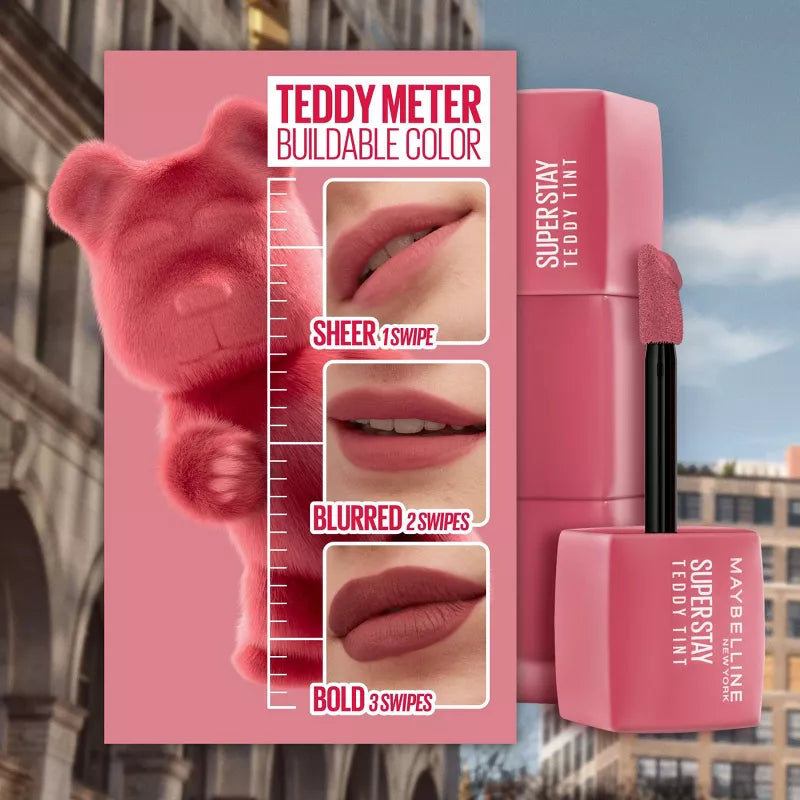 Maybelline Super Stay Teddy Tint Long Lasting Liquid Matte Tint -40 Petalcore
